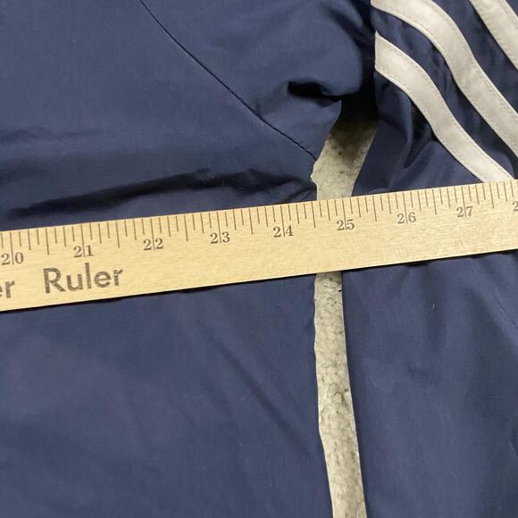 Notre Dame Fighting Irish Jacket Mens 2XL Navy NCAA Football Adidas Windbreaker - Picture 6 of 8